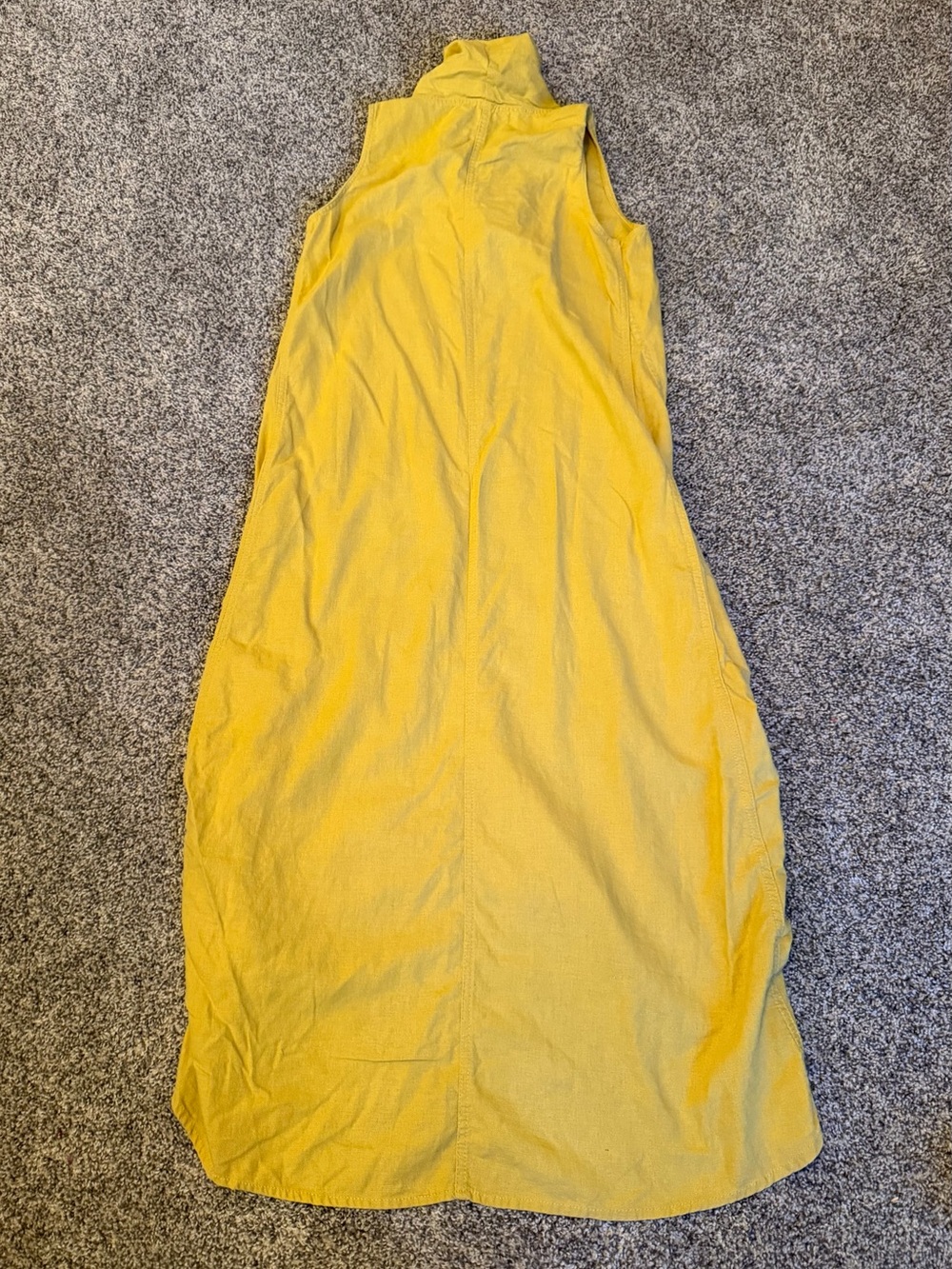 For Cynthia Women’s Linen Sleeveless Cowl Neck Midi Dress Sz S Lagenlook Cocoon - Picture 8 of 10
